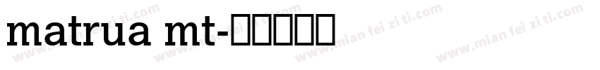 matrua mt字体转换